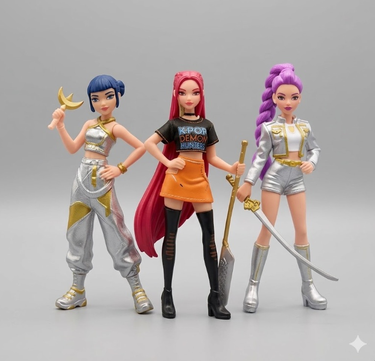 Комплект 3 фигурки K-Pop Demon Hunters