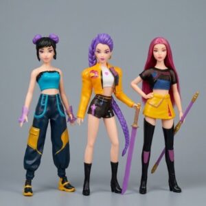 Комплект 3 бр. K-Pop Demon Hunters мини кукли