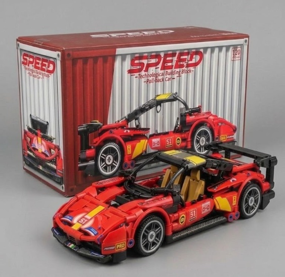 Лего Модел с 408 Части: Ферари 1:20